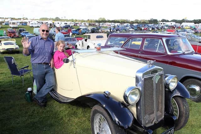 Steve Wardley and daughter Georgia Wardley at the 2012 show