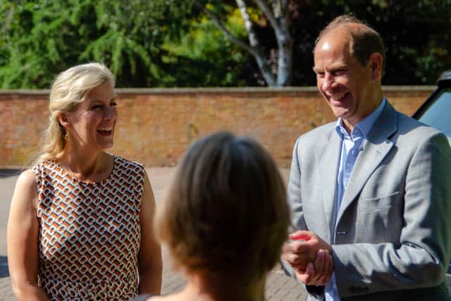 The Earl and Countess of Wessex also visited Kettering