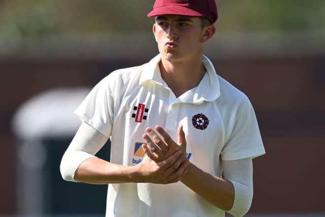 Teenager James Sales made his first-class debut for Northants against Surrey
