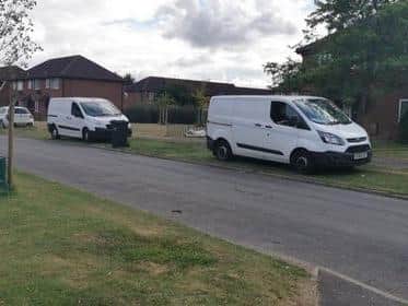 Forensics vans have been on the scene this afternoon