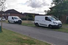 Forensics vans have been on the scene this afternoon