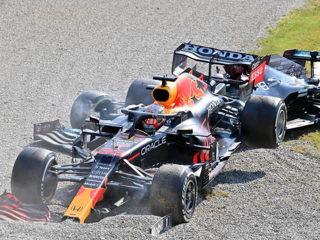 Max Verstappen and Lewis Hamilton crashed at the Italian Grand Prix, but it was the Dutchman has been penalised for his role in the crash