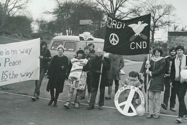 Corby CND took part in a walk to RAF Molesworth to protest against nuclear weapons