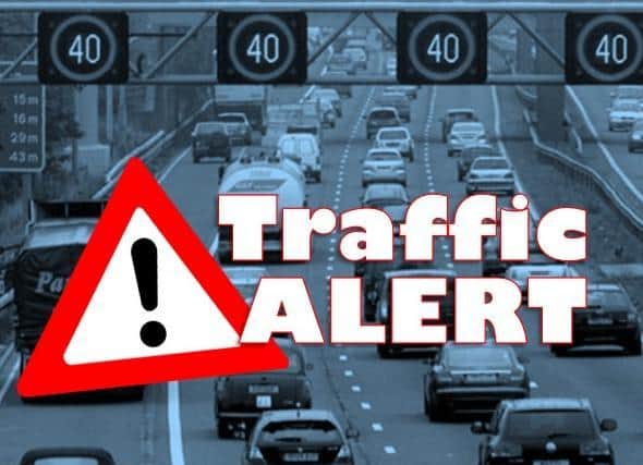 Queues are building both ways on the M1 on Tuesday afternoon
