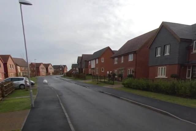 Hobby Drive, where residents have paid an average of a quarter of a million pounds for their homes.