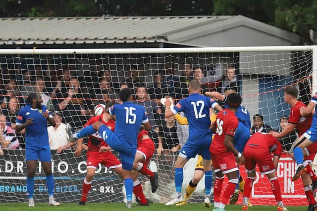 Nathan Stainfield's stoppage-time header set up tonight's replay at Latimer Park