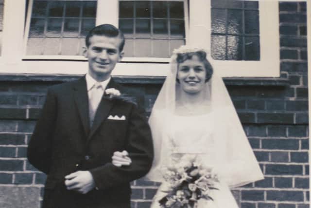 Margaret and James Matthews on their wedding day