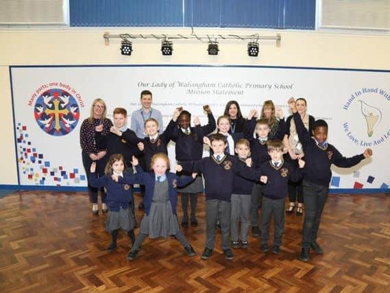 Our Lady of Walsingham School has achieved the PSQM gilt award. File picture.