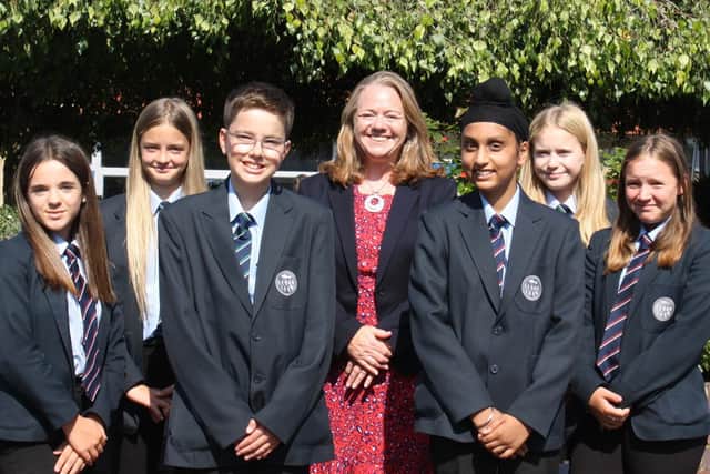 Pupils and staff are celebrating
