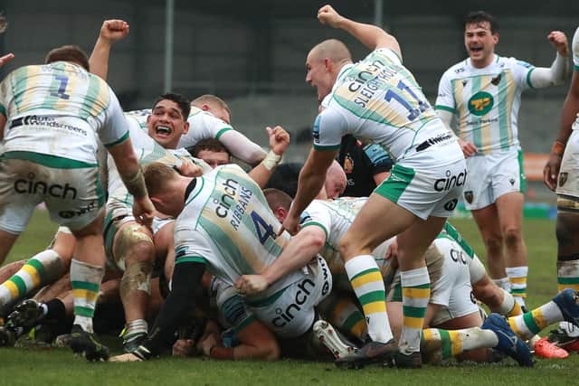 Saints won at Sandy Park in February