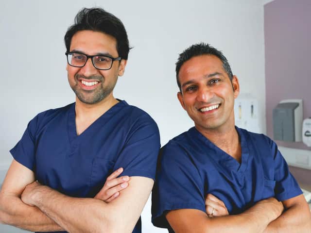 Dr Adil and Dr Dev.