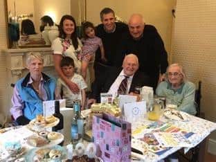 Kathleen and Fred Chapman were joined by members of their family