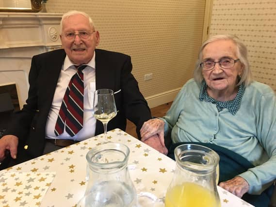 Fred and Kathleen Chapman celebrated Fred's birthday together in Kettering