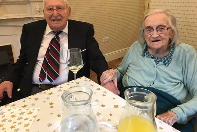 Fred and Kathleen Chapman celebrated Fred's birthday together in Kettering