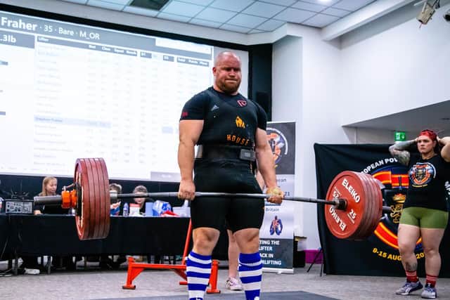 Mr Fraher at the European Championships. Credit: ShotsLikeSUMO
