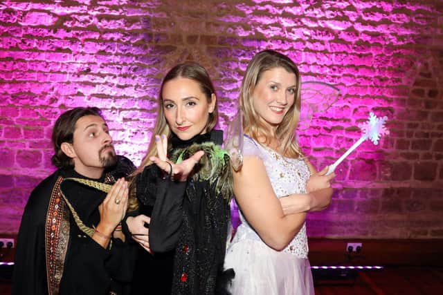 L-r Ash Stuart (Herman), Ria Turner (Queen Caraboose) and Sarah Hooper (Fairy Marge)