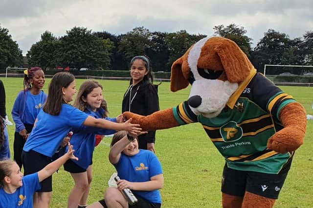 Bernie the Saints mascot