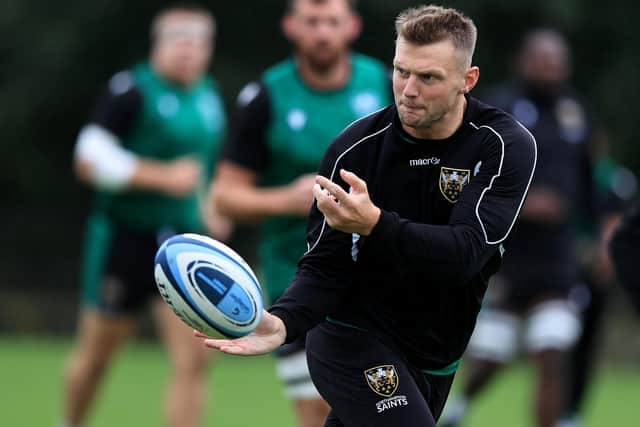 Dan Biggar at Saints training this week