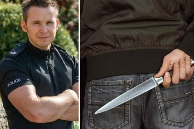 Supt Adam Ward is leading Northamptonshire Police fight against knife crime