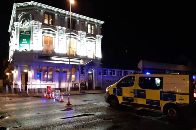 The scene last night