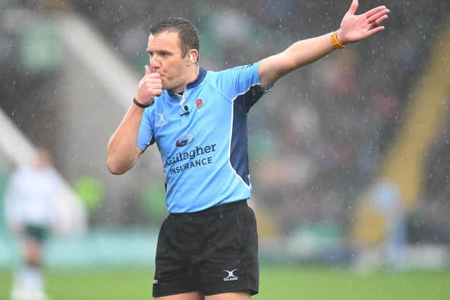 Referee Tom Foley had an eventful day