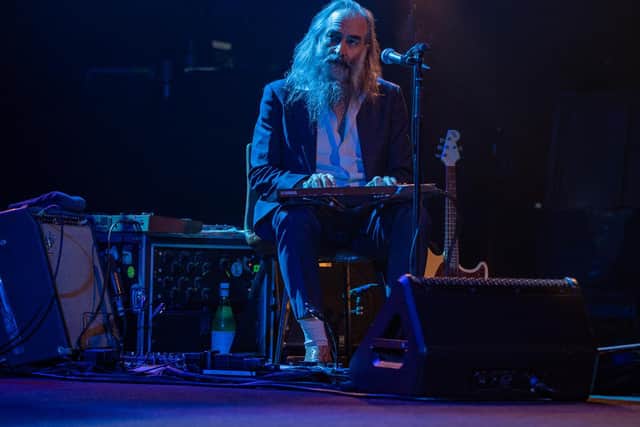 Warren Ellis on stage at Birmingham's Symphony Hall. Photo by David Jackson.