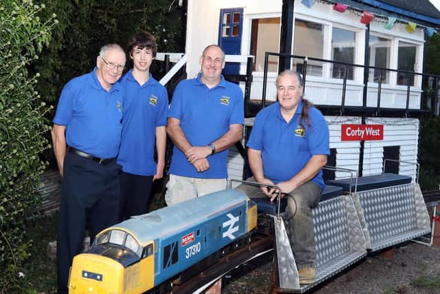 Corby and District Model Railway Society members at their Corby HQ