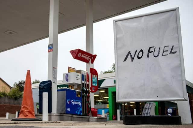 Drivers resorted to following a tanker they thought was carrying fuel on the A43 as pumps ran dry last week.