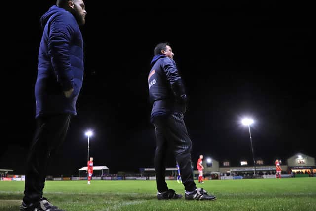 Paul Cox watches on from the sidelines at Latimer Park