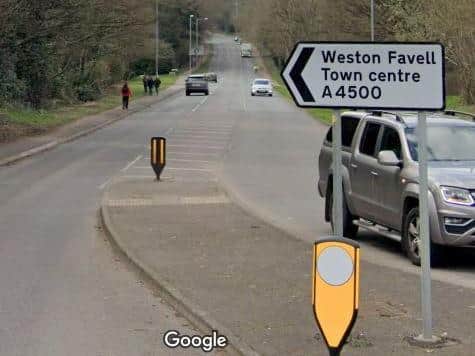 The van clocked 85mph on a 40mph stretch of Wellingborough Road
