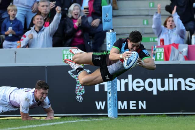 Cadan Murley scored what proved to be the crucial try at the Twickenham Stoop
