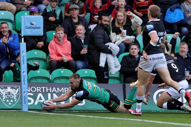 Ollie Sleightholme scored twice on his 50th appearance for Saints
