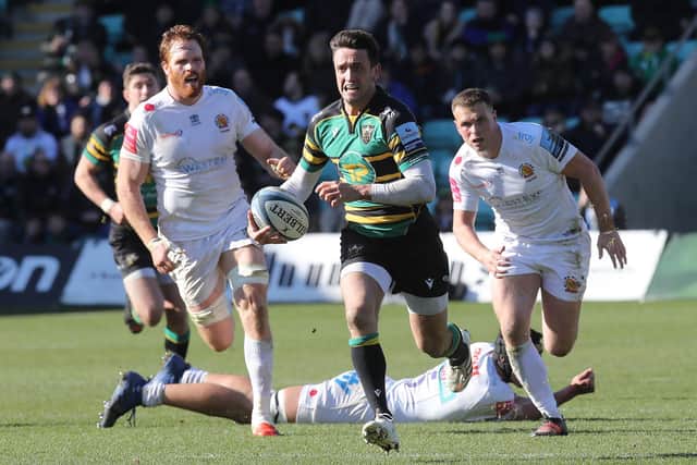 Alex Mitchell will make his 100th Saints appearance if he comes on against Exeter on Friday night