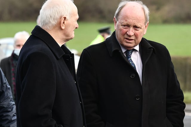 TUV leader 
Jim Allister was among those attending the service. Picture:  Colm Lenaghan/Pacemaker Press