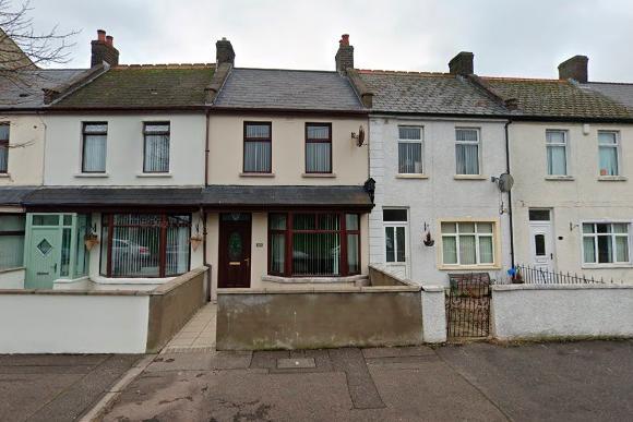 A terrace house on the Old Park Road in Belfast has an asking price of £54,950.