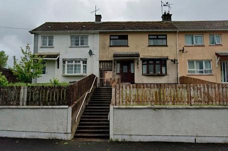 This end terrace in Fairmont Park, Dungannon is on the market with an asking price of £45,000.