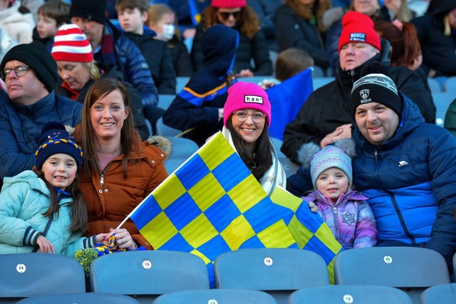 Steelstown supporters at the All Ireland Intermediate Football final at Croke Park on Sunday. DER2206GS – 001