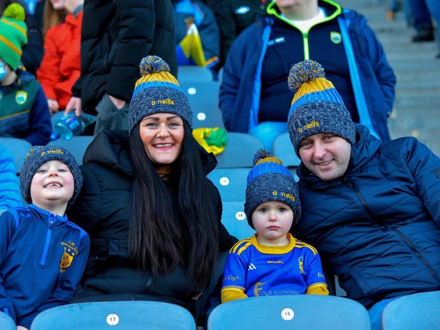 Steelstown supporters at the All Ireland Intermediate Football final at Croke Park on Sunday. DER2206GS – 002