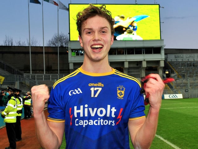 Steelstown’s Donncha Gilmore celebrates their All Ireland Intermediate Football Final win over Trim