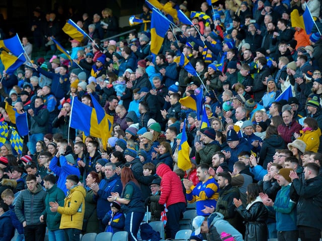 Steelstown fans at Croke Park for the All Ireland Intermediate Football Final against Trim on Sunday. DER2206GS – 063