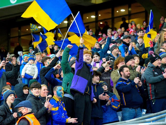 Steelstown fans at Croke Park for the All Ireland Intermediate Football Final against Trim