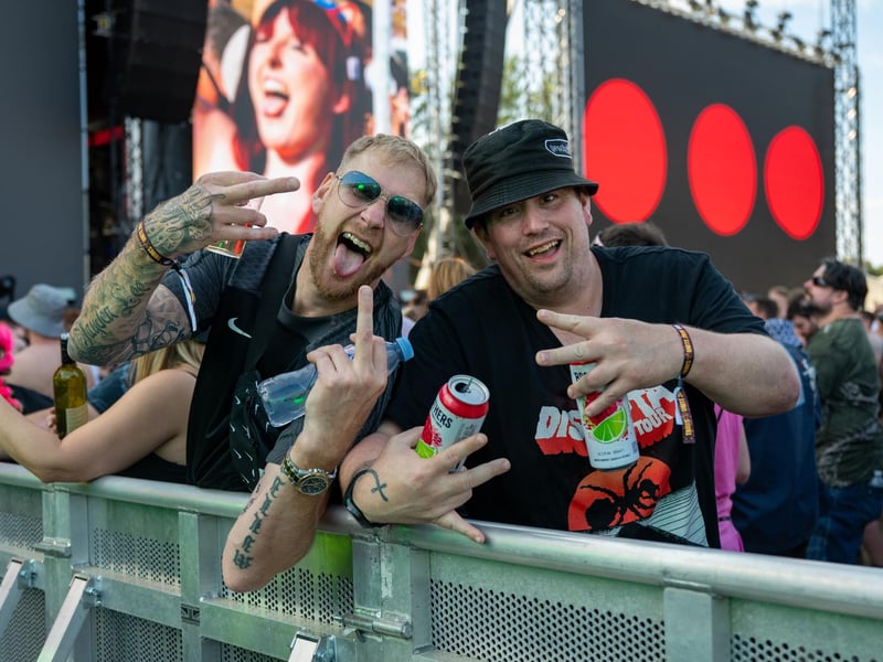 Fans watching acts perform at Tribes Unite at The National Bowl in Milton Keynes on Saturday, August 9, 2025. Photo by David Jackson.