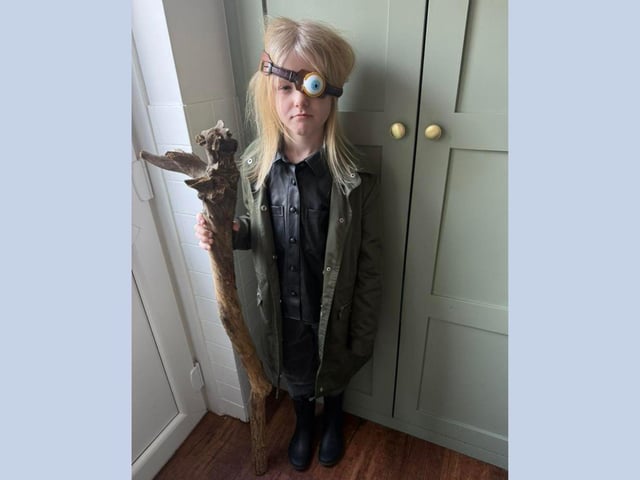 Denver, age 8, as Mad-Eye Moody