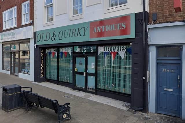 Old and Quirky Antiques is just two doors down from Button Boutique
