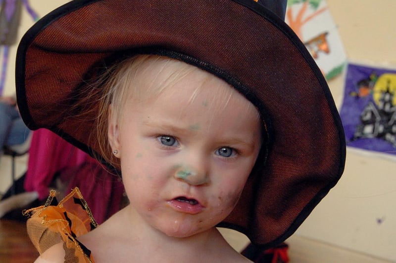 A Halloween party at the centre in 2011. Pictured is Holly Bowie, two.