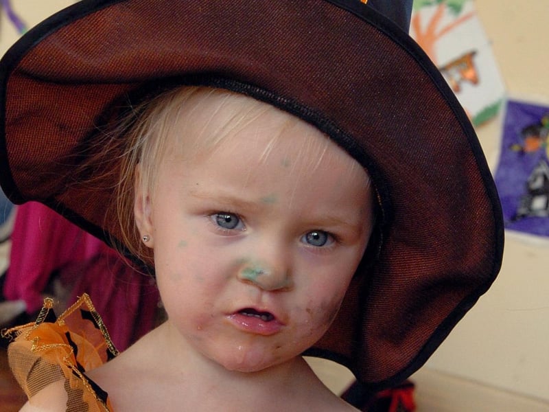 A Halloween party at the centre in 2011. Pictured is Holly Bowie, two.