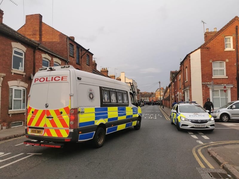 Police blocked off nearby roads and thanked communities for their support