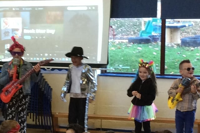 Ringstead Church of England Primary School launches Times Tables Rock Stars with funky fancy dress
