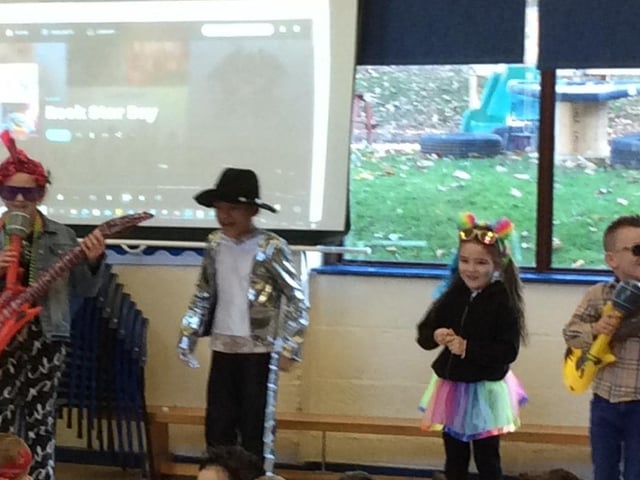 Ringstead Church of England Primary School launches Times Tables Rock Stars with funky fancy dress