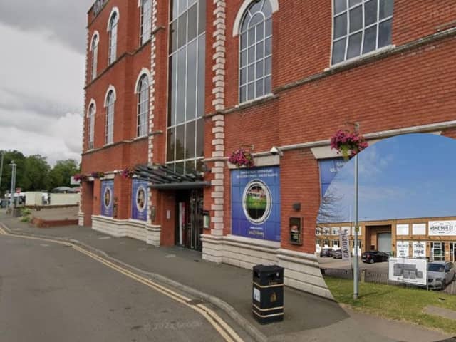 Aspers Casino, Northampton and Home Outlet store (inset), Rushden